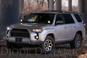 Toyota 4Runner LED Light Pods - Above Hood - Diode Dynamics - SS3 LED Ditch Light Kit Sport - White Combo - White - `10-`24